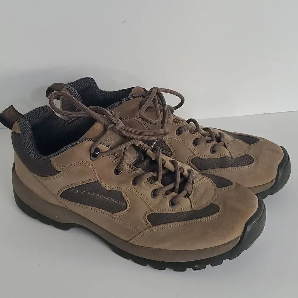 Lands' End Men's Suede Hiking Shoes 73779 Tan Size 11